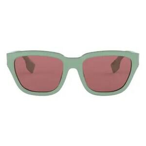Burberry 54mm Square Sunglasses Frame Green Lens Violet